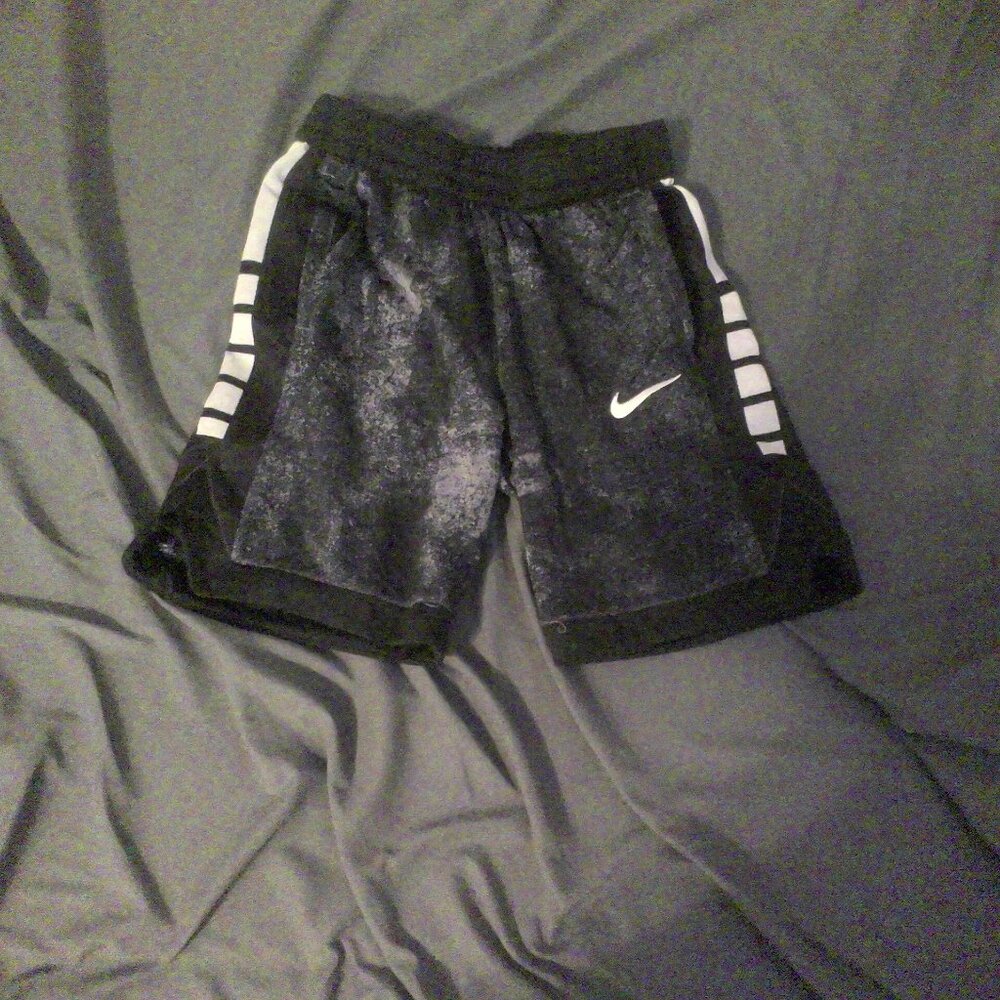 Black and grey Nike shorts